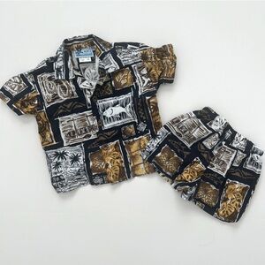 Hawaiian Button Up Set